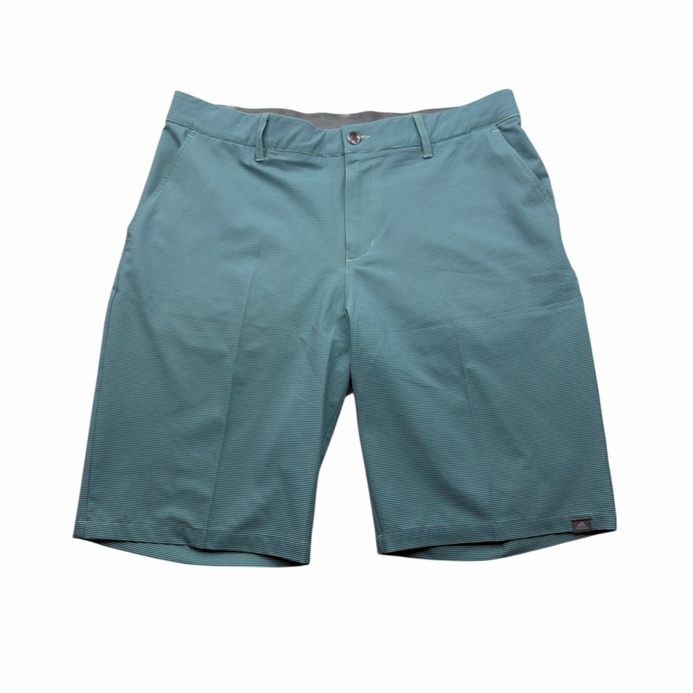 Adidas Golf Performance Shorts Size 34 Green Stripe